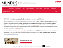 Tablet Screenshot of mundus-art.com